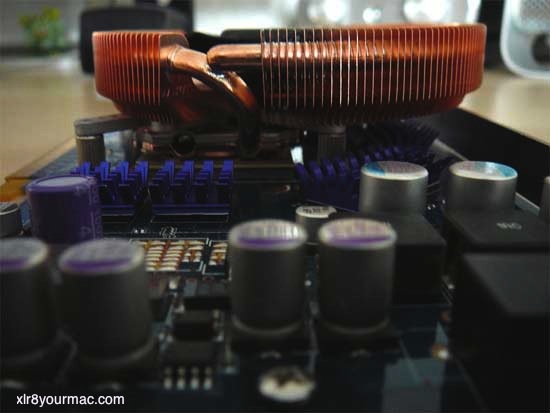 Closeup of heatsink