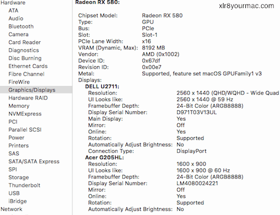 Reports On Using Retail Sapphire Radeon Rx 580 In Mac Pro With Macos Mojave High Sierra And 10 12 6