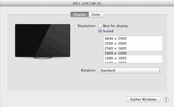 change display resolution mac