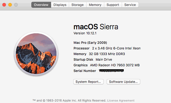 about mac pro screen