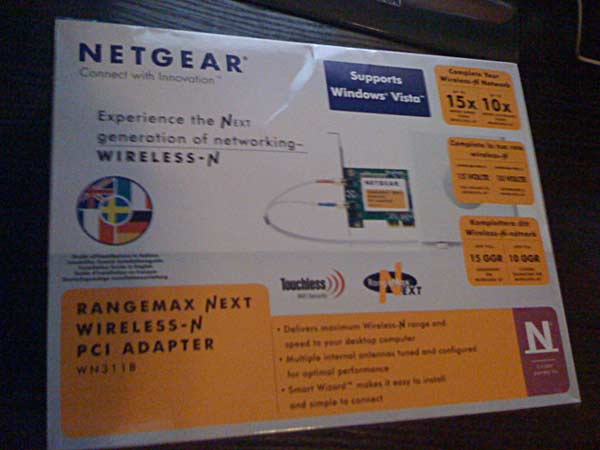 Netgear card box