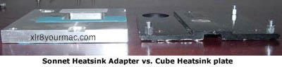 Sonnet vs Cube heatsink plates