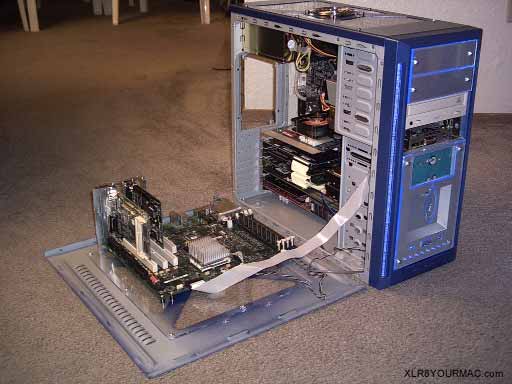 Front view case open